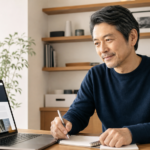 40代からWordPressとWebデザインを学ぶ男性